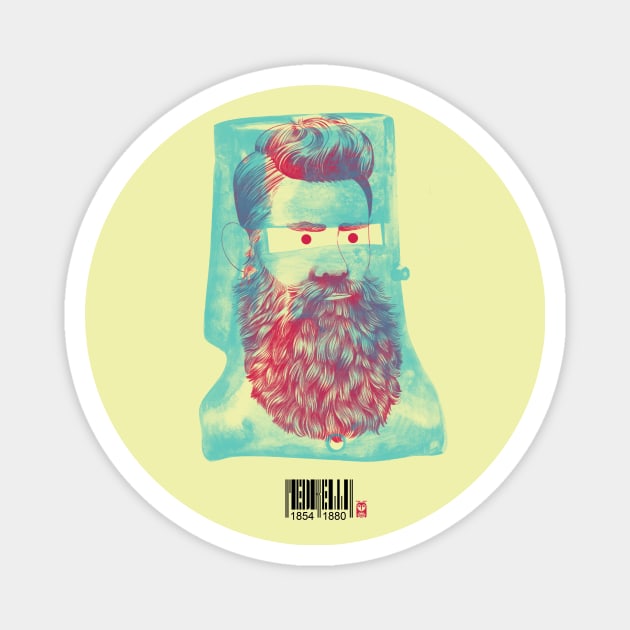 Ned Kelly Magnet by Kand33mankhan